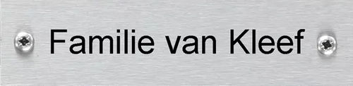 RVS naamplaatje