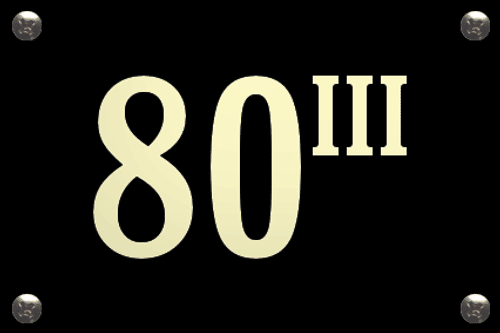 Emaille huisnummerbordje