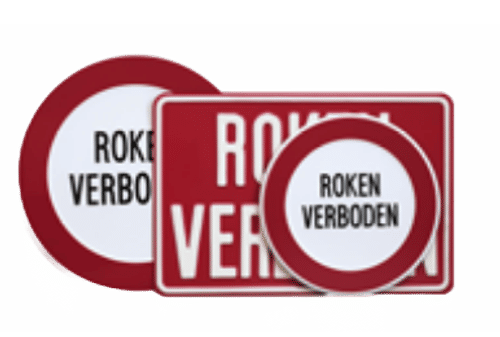 Verbodsborden Roken Verboden | Geperst Aluminium | 4 Modellen