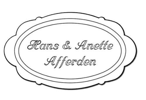 Kunststof voordeurbordje sier