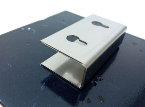 Emaille naambordje Model Robina met blinde sluiting