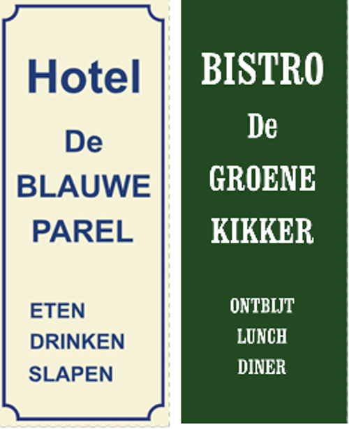 Emaille naamplaat eigen tekst