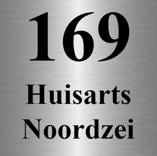 Vierkant RVS naambord