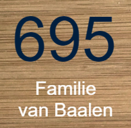 Naamborden van Bamboe | verschillende tekst kleuren