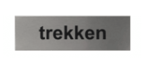 Zelfklevend Aluminium bordje | Tekst Trekken