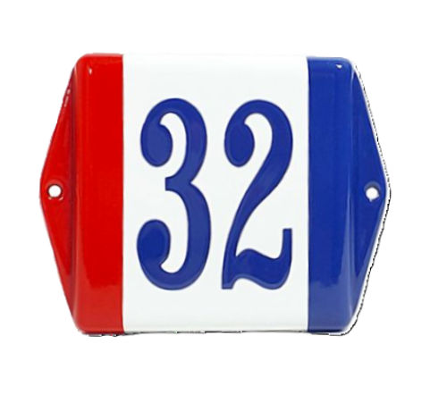 Emaille huisnummer Model Baarle Nassau