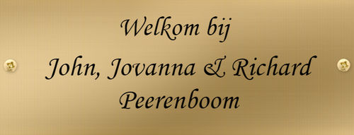 Messing naambord