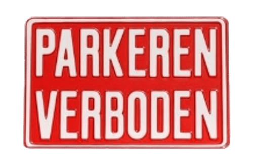 Verbodsborden Parkeren Verboden | Geperst Aluminium | 4 Modellen