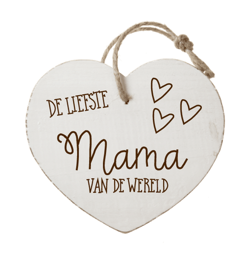 Houten hartenwens: De liefste mama