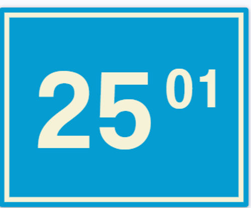 Huisnummerborden Bloomingdale