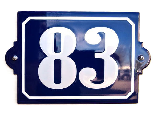 Emaille huisnummer Zwisterland