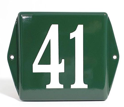 Geëmailleerd Huisnummer oor
