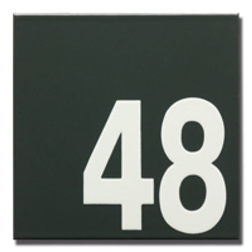 Emaille huisnummerplaat modern