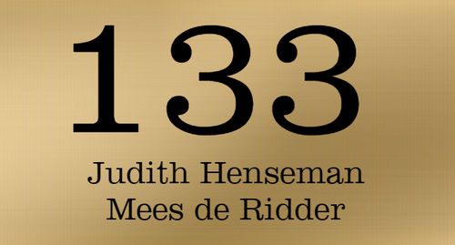 Goud messing naambordje
