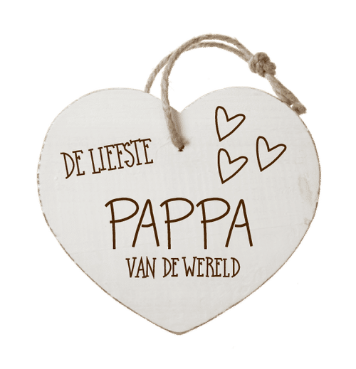 Houten hartenwens: De liefste papa