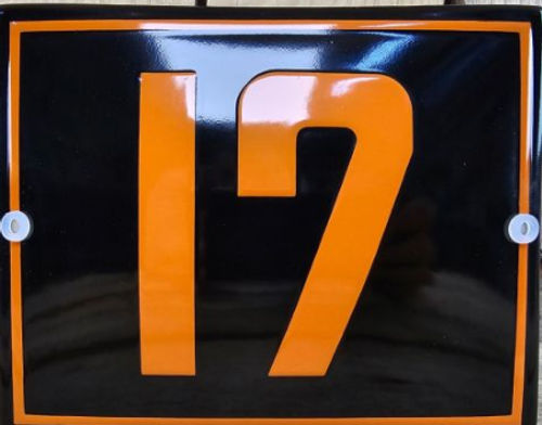 Emaille huisnummer Model Future