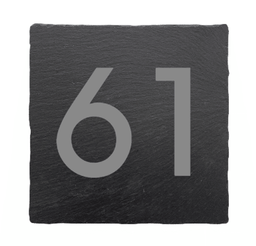 Goedkoop Leisteen huisnummerbord