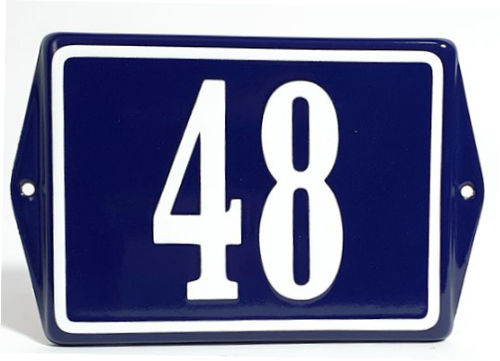 Nostalgisch huisnummerborden