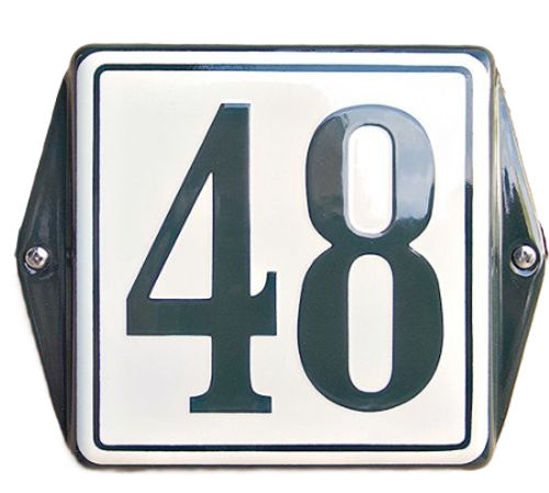 Goedkoop huisnummerbord emalle
