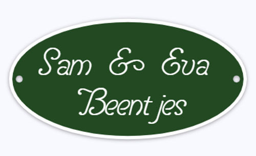 Klein emaille naamplaatje