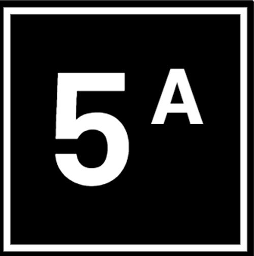 Emaille huisnummer Bloomingdale