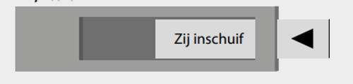 Naamplaathouder voor verwisselbaar naambordje Zilver Aluminium