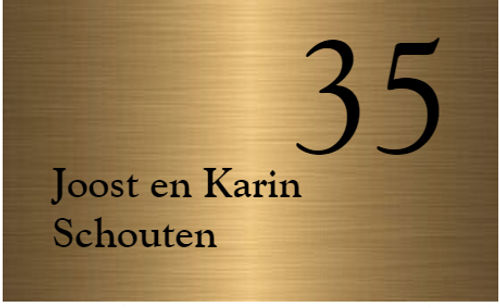 Messing naamborden goedkoop