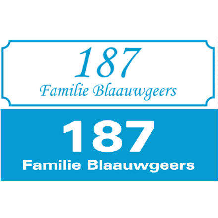 Emaille naamborden met eigen tekst