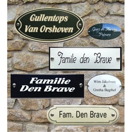 Emaille naamplaatjes voordeur