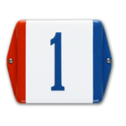 Emaille huisnummer Model Baarle Nassau