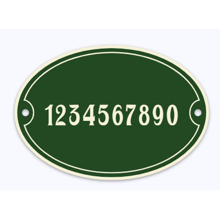 Emaille huisnummerbord