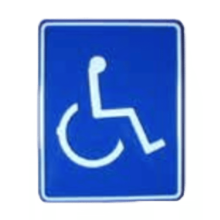 Invalide Pictogram | Geperst Aluminium