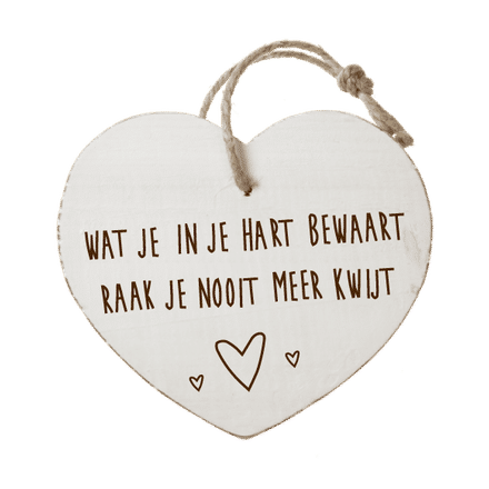 Houten hartenwens: Wat je in je hart bewaard