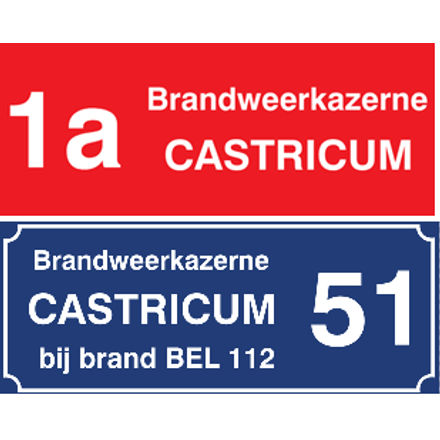 Emaille naamborden met eigen tekst