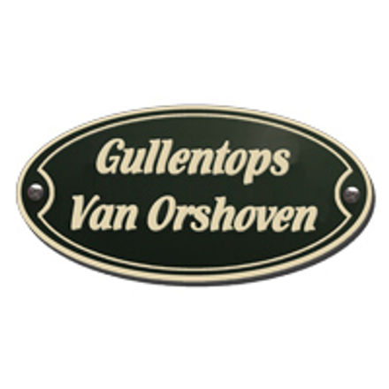 Naamplaten emaille ovaal