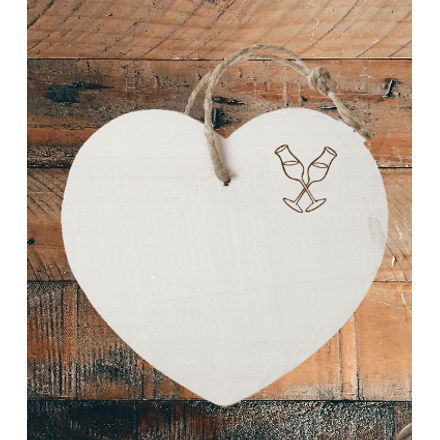 Houten hart cadeau