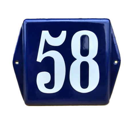 Geëmailleerd Huisnummer oor