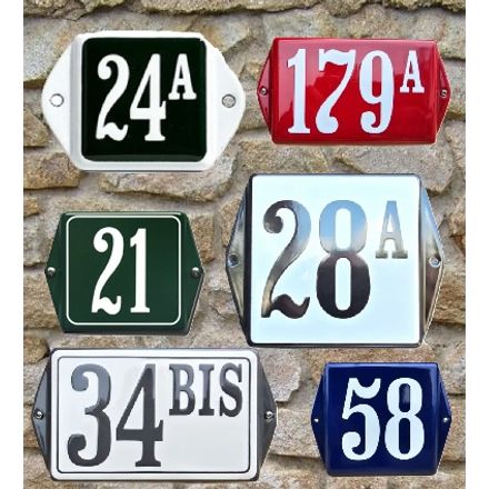 Emaille huisnummers Oor