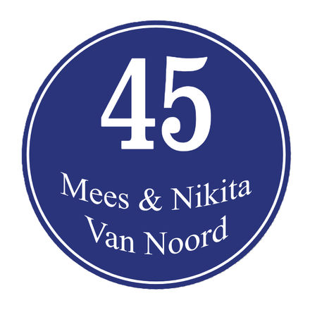 Combinatiebord rond met kader