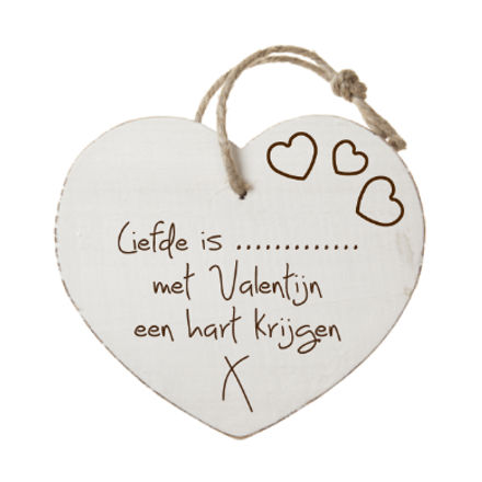 Houten hartenwens: Liefde is...