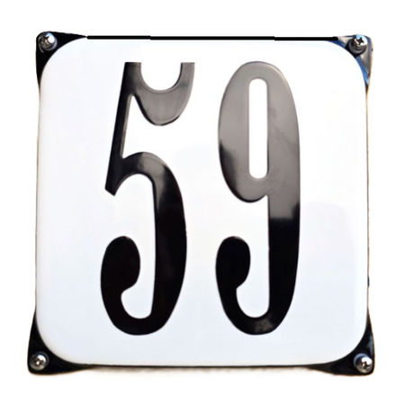 Amsterdams huisnummer met oortjes