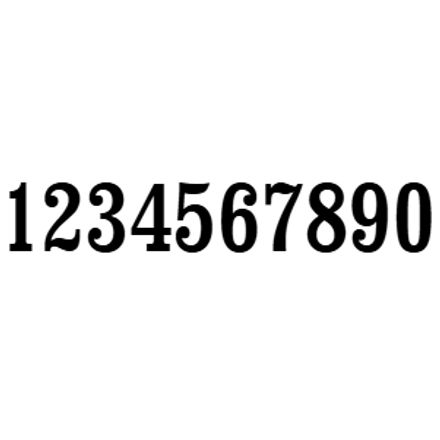 Huisnummer gebold met kader (wit/zwart)