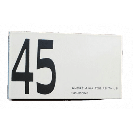 Modern Naambord Emaille met huisnummer