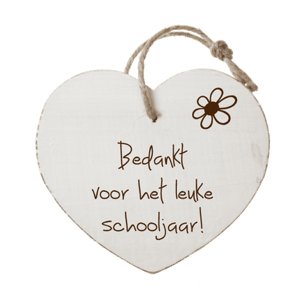 Houten hartenwens: Leuke schooljaar