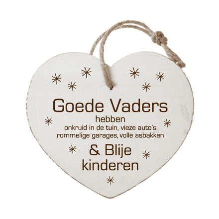 Houten hartenwens: Goede vaders