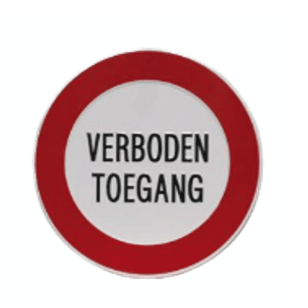 Verbodsborden Verboden Toegang | Geperst Aluminium | 4 Modellen