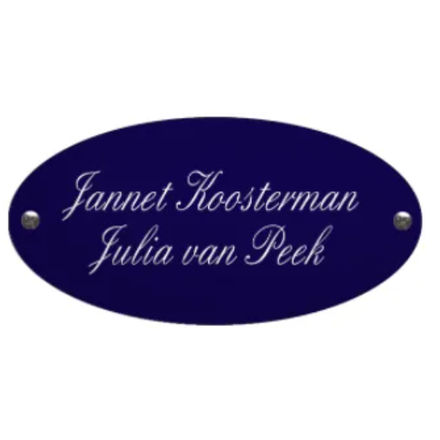 Ovaal Naamplaatje Emaille eigen tekst