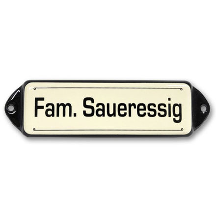 Naamplaatje "OOR" met oud hollands kader