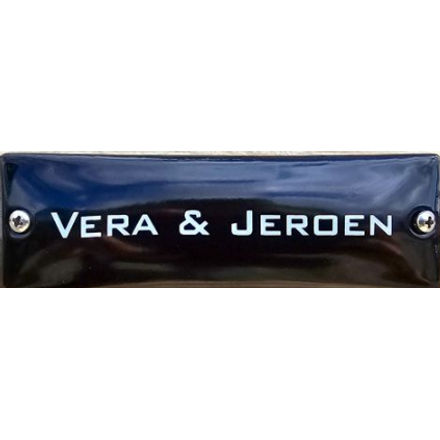 Emaille naamplaatje voordeur