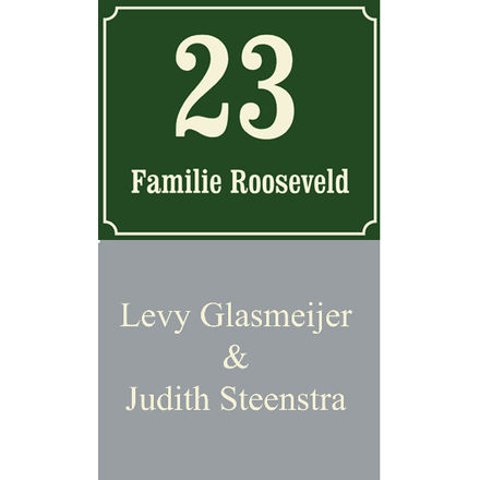 Naamplaten met eigen tekst